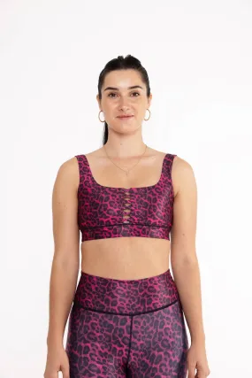 Nina Bra Cheetah Magenta