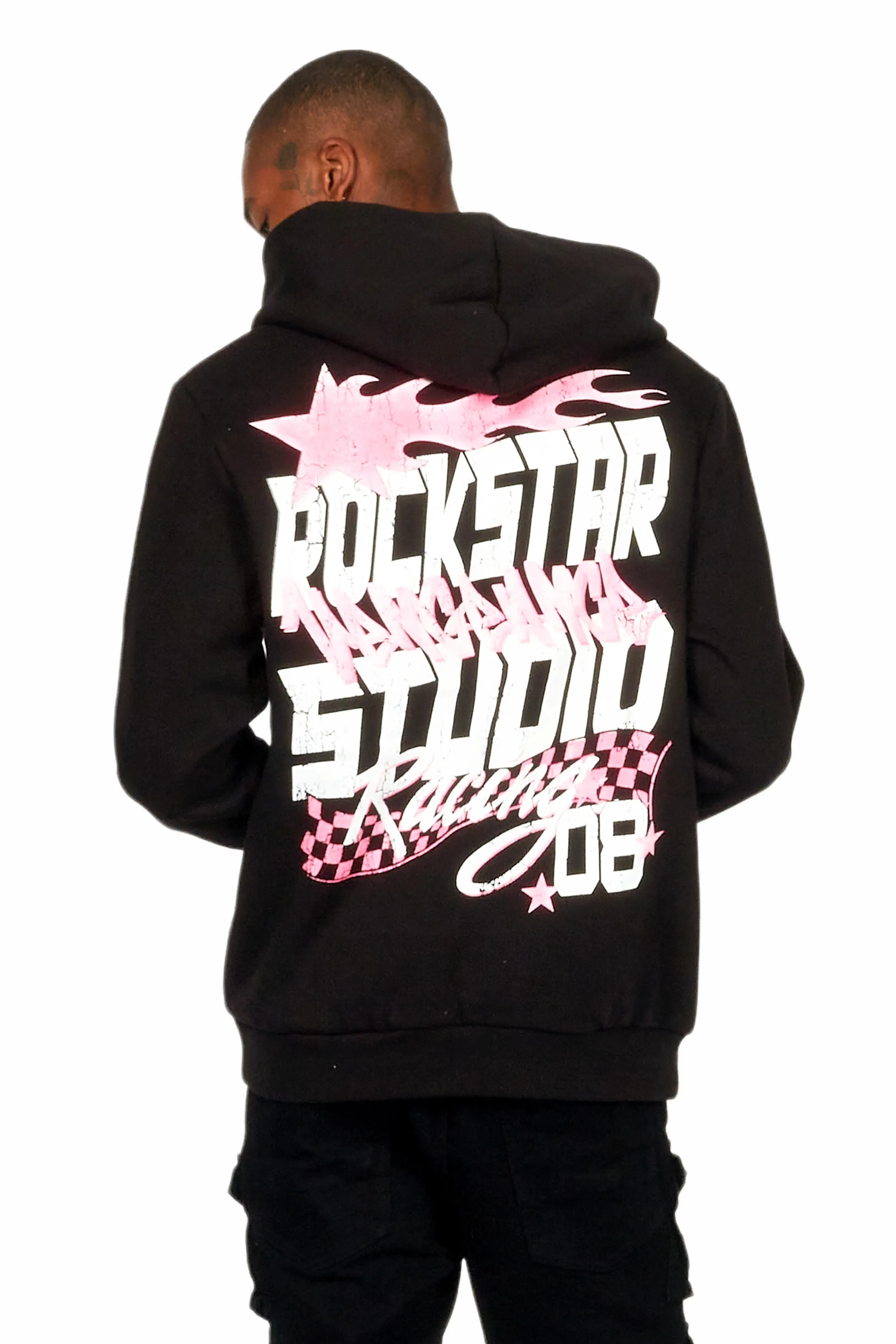 Anneso Black Graphic Hoodie