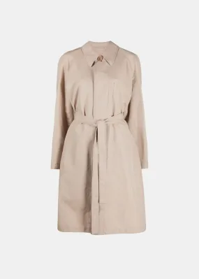 Beige Belted Trench Coat