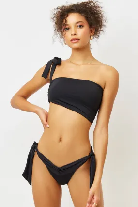 Bella Bandeau Bikini Top - Black