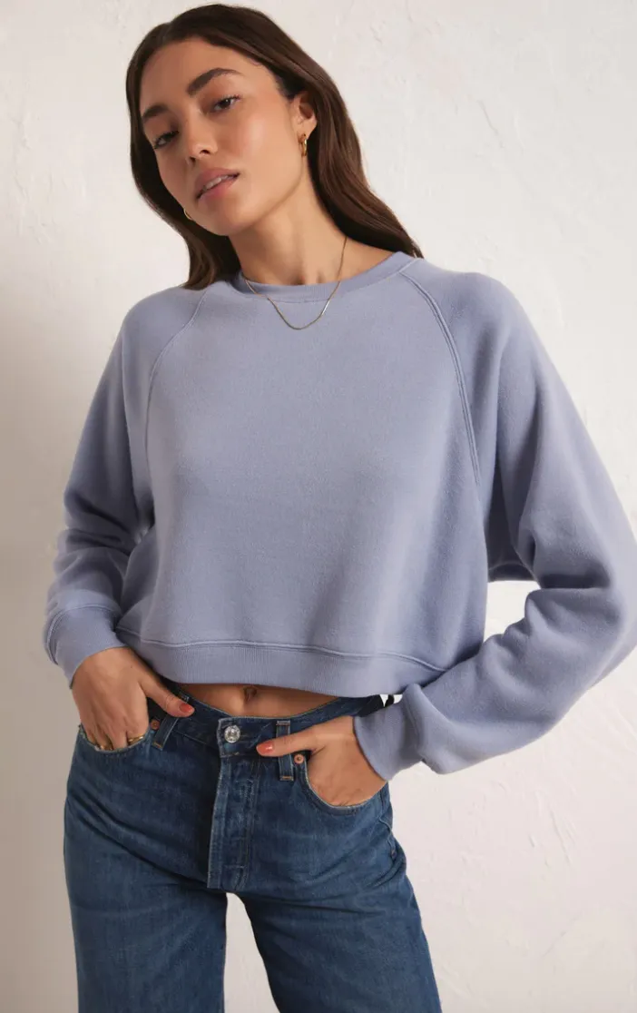 Crop Out Sweatshirt | Stormy