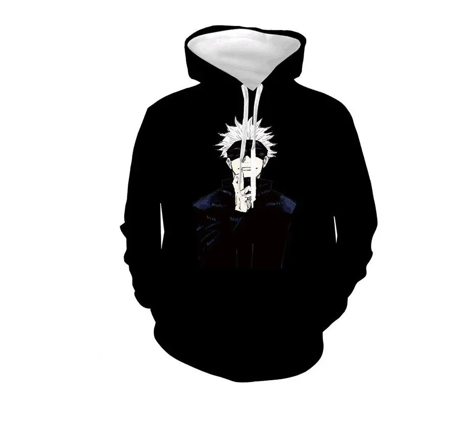 Jujutsu Kaisen Satoru Gojo Yuji Itadori Fushiguro Megumi Hoodie Anime