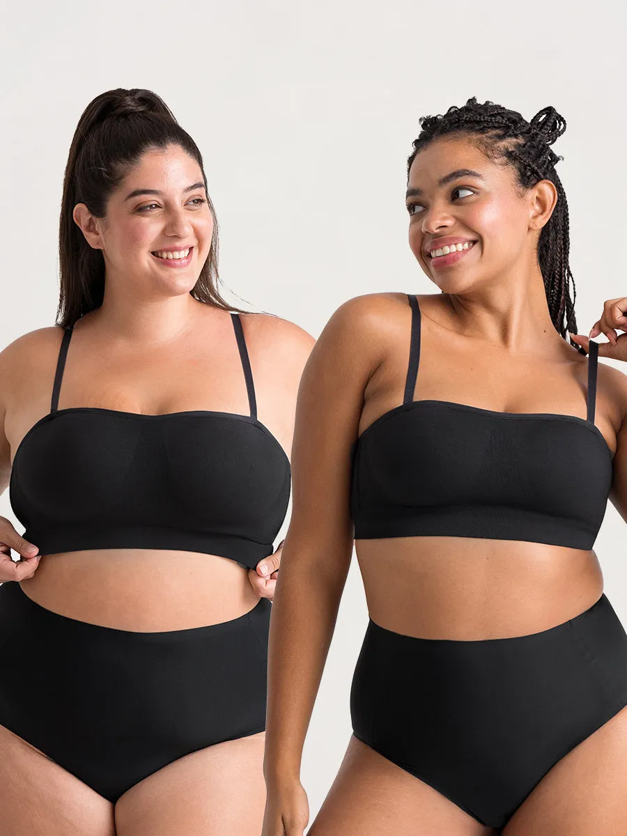 Offer: Truekind®️ 2-Pack Convertible Strapless Bandeau Bra - 65 percent OFF