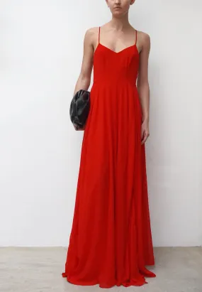 OLSEN MAXI DRESS RED