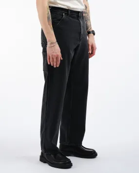 RELAX FIT PAINTER PANTS BLACK DENIM STONE